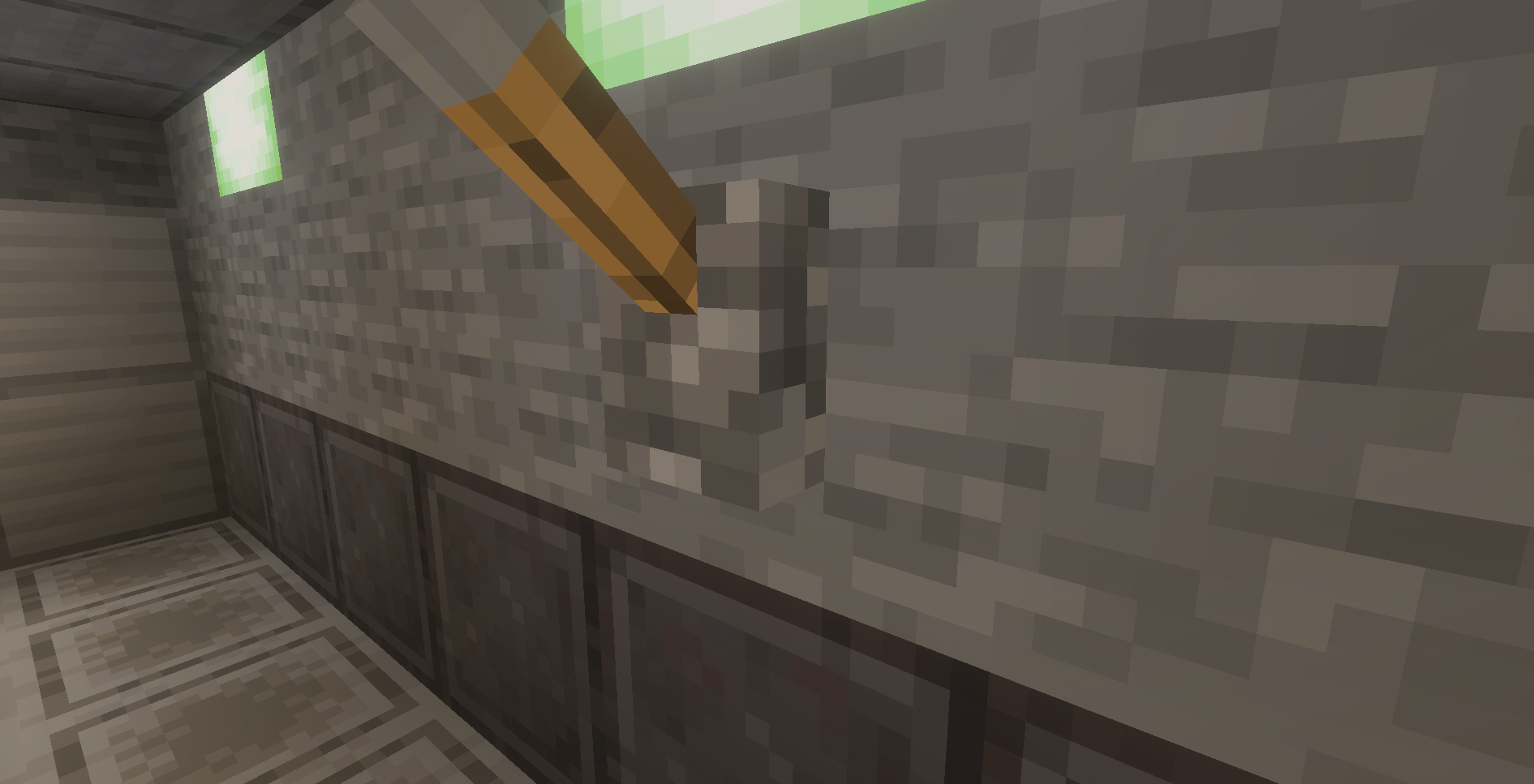 Airlock lever closeup